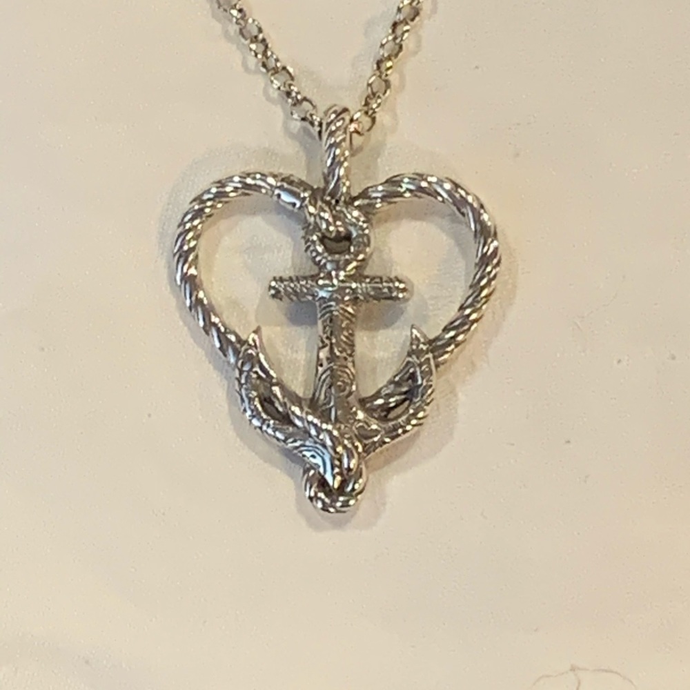 NWT Brighton Anchor & Heart Necklace